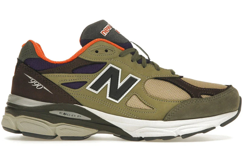 New Balance 990v3 MiUSA Teddy Santis Khaki Orange product image