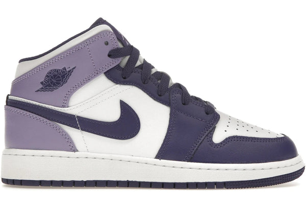 Air Jordan 1 Mid White Sky J Purple