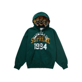 Supreme MM6 Maison Margiela Zip Up Hooded Sweatshirt Dark Green