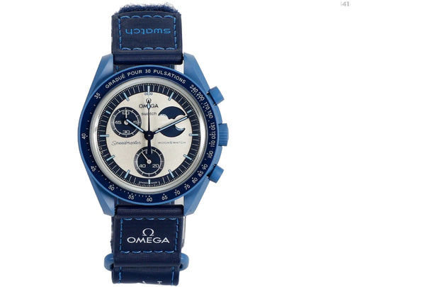 Swatch x Omega Bioceramic Moonswatch Mission to the Super Blue Moonphase SO33N700