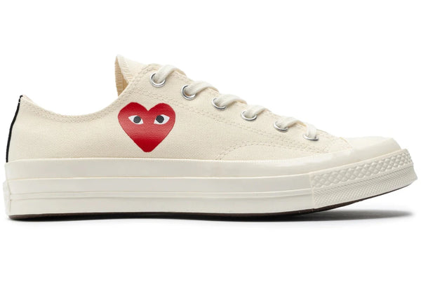 Converse Chuck Taylor All Star 70 Ox Comme des Garcons PLAY Single Heart Milk