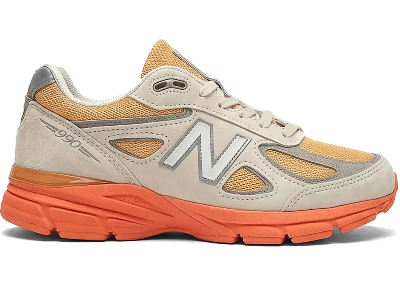 New Balance 990v4 MiUSA Moonbeam Tangerine Heat product image