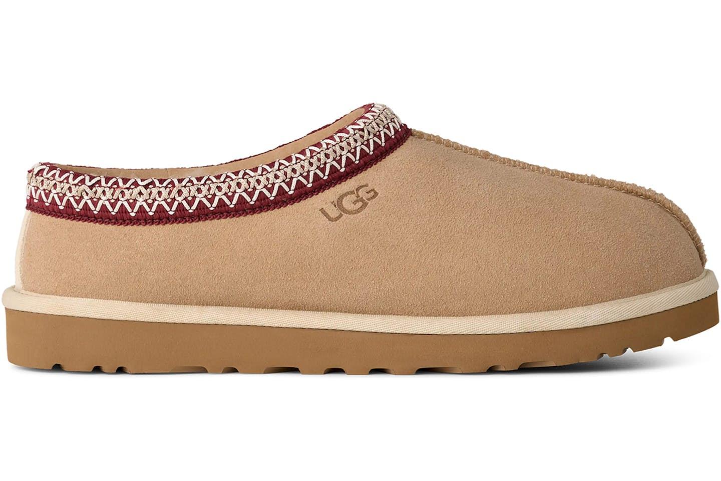 UGG Tasman II Slipper Driftwood Biking Red - Sneakerzone