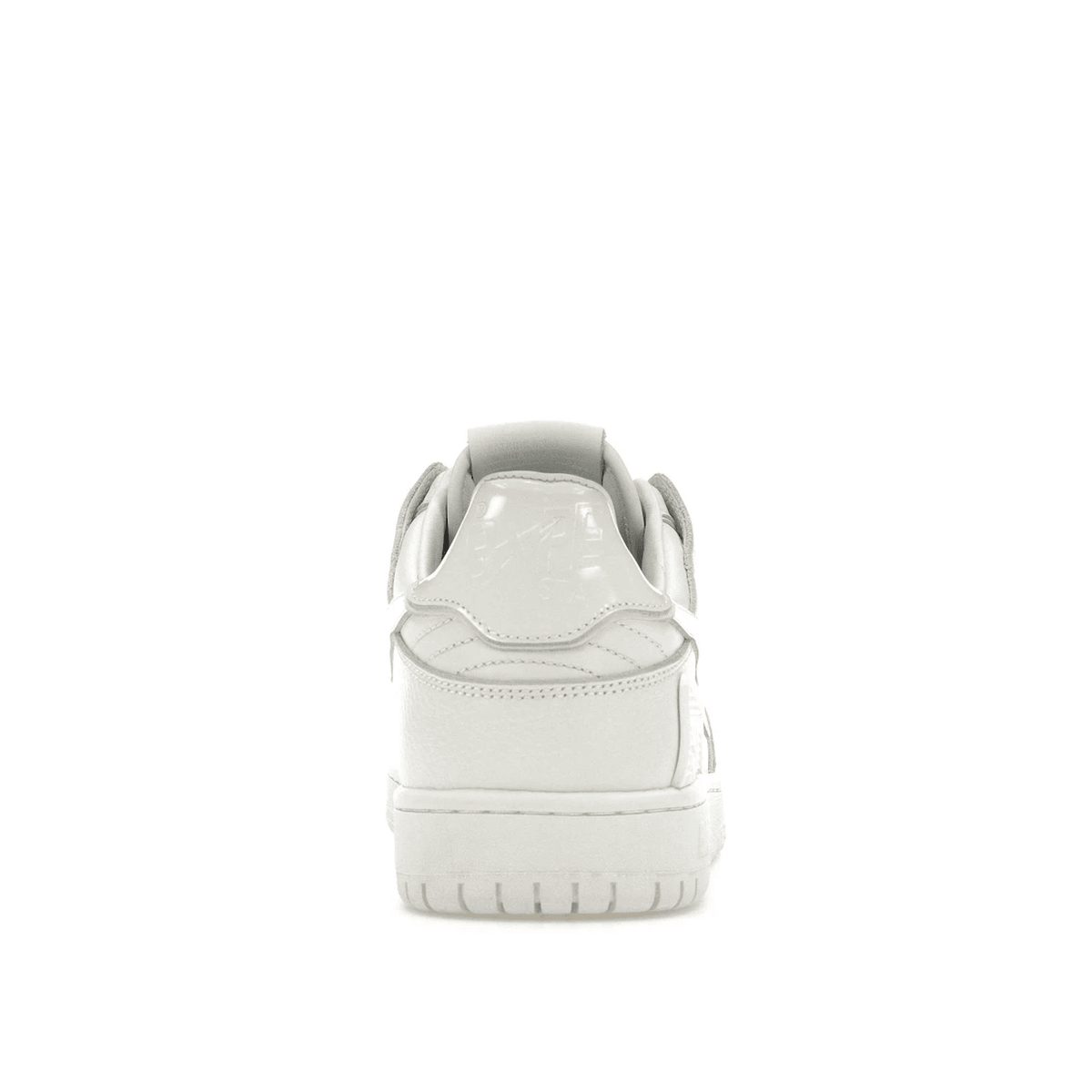 A Bathing Ape Bape SK8 Sta Triple White Patent Leather Sta Logo - Sneakerzone