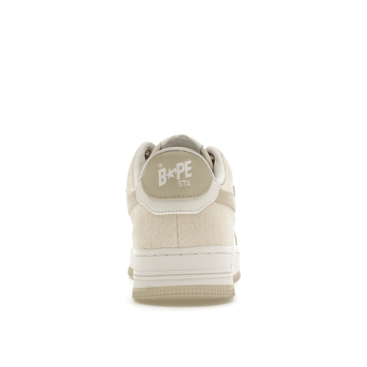 A Bathing Ape Bape Sta Beige Calf Hair - Sneakerzone