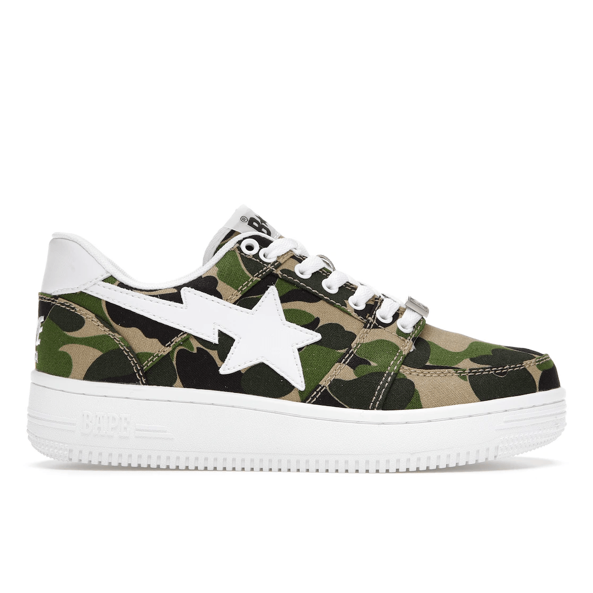 A Bathing Ape Bape Sta Low ABC Camo 20th Anniversary Green - Sneakerzone