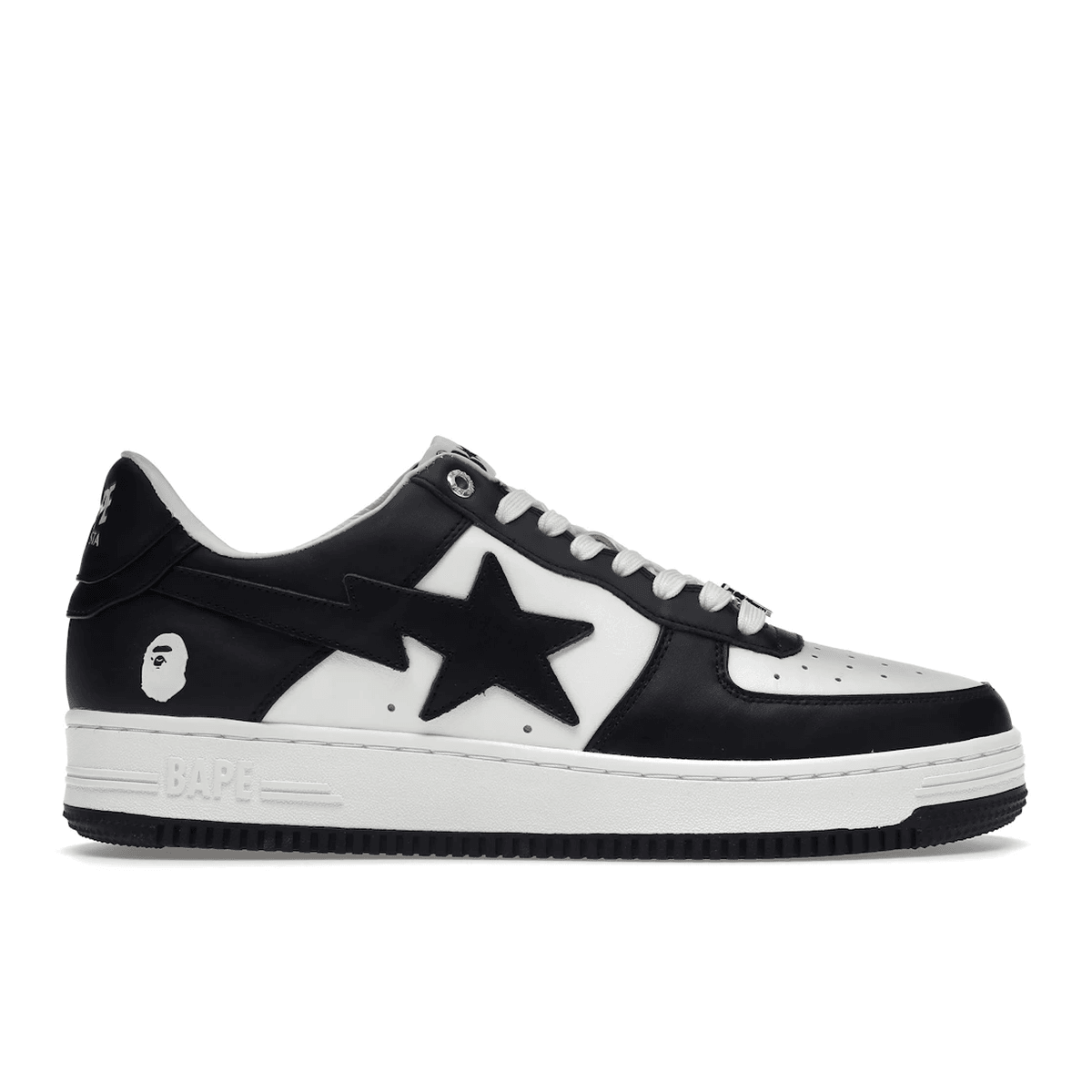 A Bathing Ape Bape Sta White Black - Sneakerzone