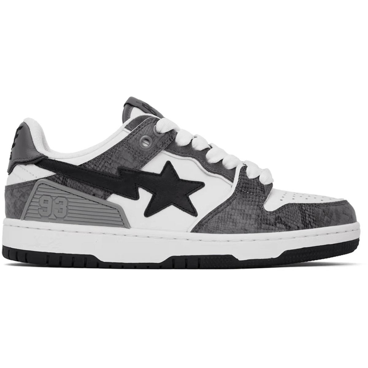 A Bathing Ape Sk8 Sta #1 Black Snakeskin - Sneakerzone