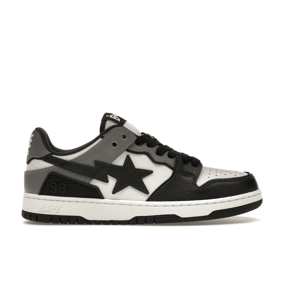 A Bathing Ape Sk8 Sta #5 Black White Grey - Sneakerzone