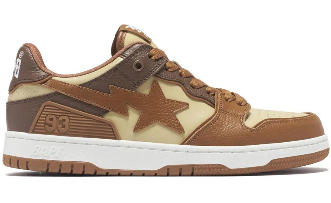 A Bathing Ape Sk8 Sta #5 Brown Beige - Sneakerzone