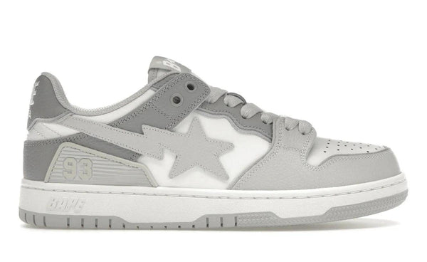 A Bathing Ape Sk8 Sta #5 White Grey - Sneakerzone