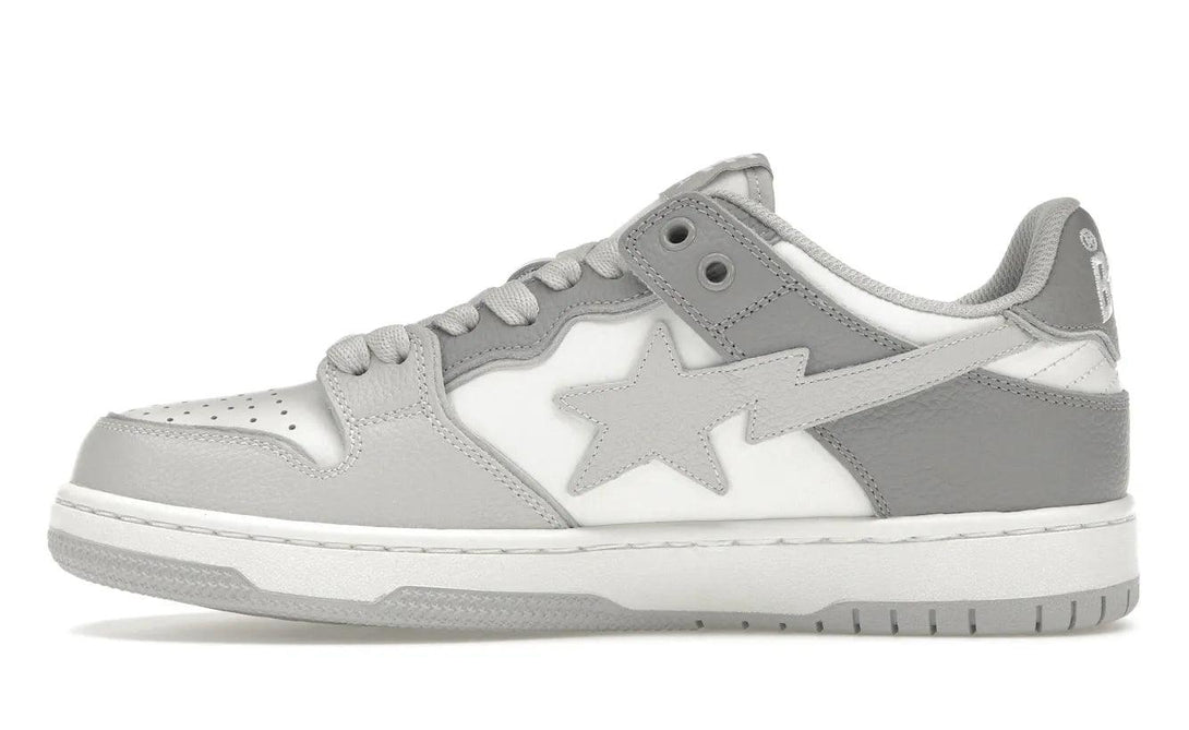 A Bathing Ape Sk8 Sta #5 White Grey - Sneakerzone