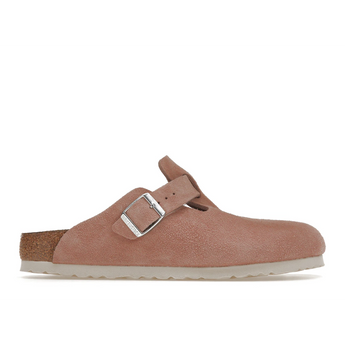 Birkenstock Boston Soft Footbed Suede Pink Clay (Narrow Fit)