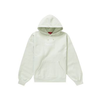 Supreme Box Logo Hooded Sweatshirt Light Green