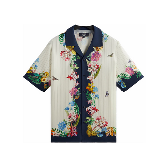 Kith x New York Botanical Garden Pinstripe Floral Thompson Shirt Silk