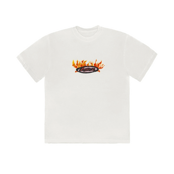 Travis Scott Cactus Jack Flame T-shirt Cream