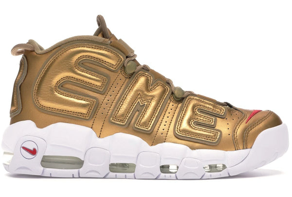 Nike Air More Uptempo Supreme Suptempo Gold