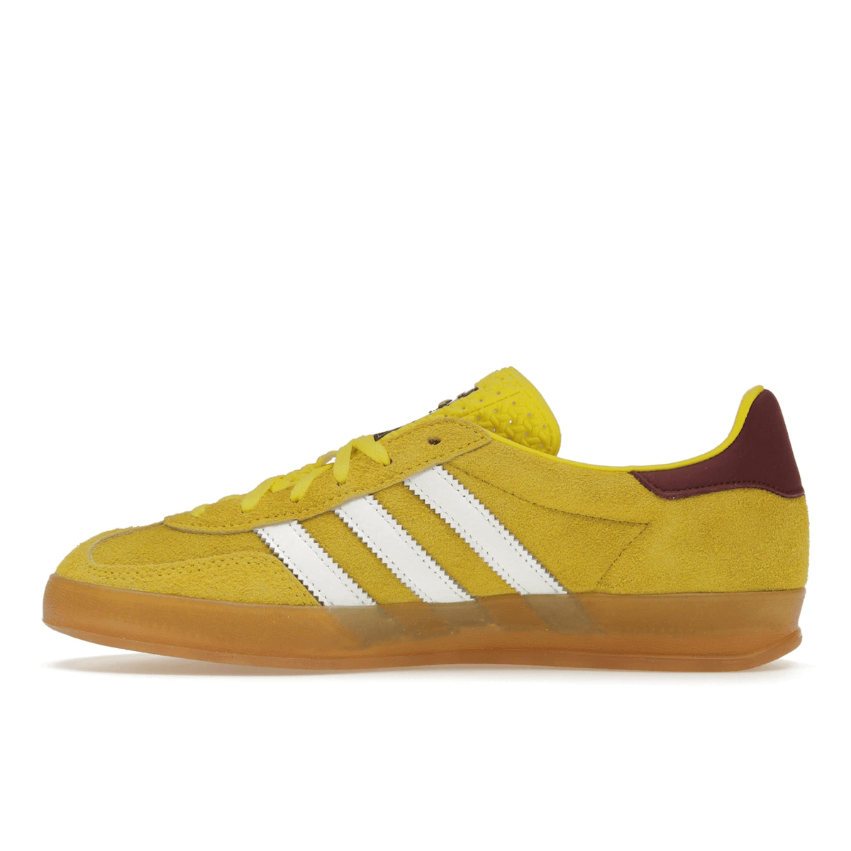 Adidas Gazelle Indoor Bright Yellow Collegiate Burgundy - Sneakerzone