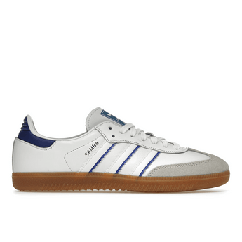 Adidas Samba Leather Cloud White Lucid Blue - Sneakerzone