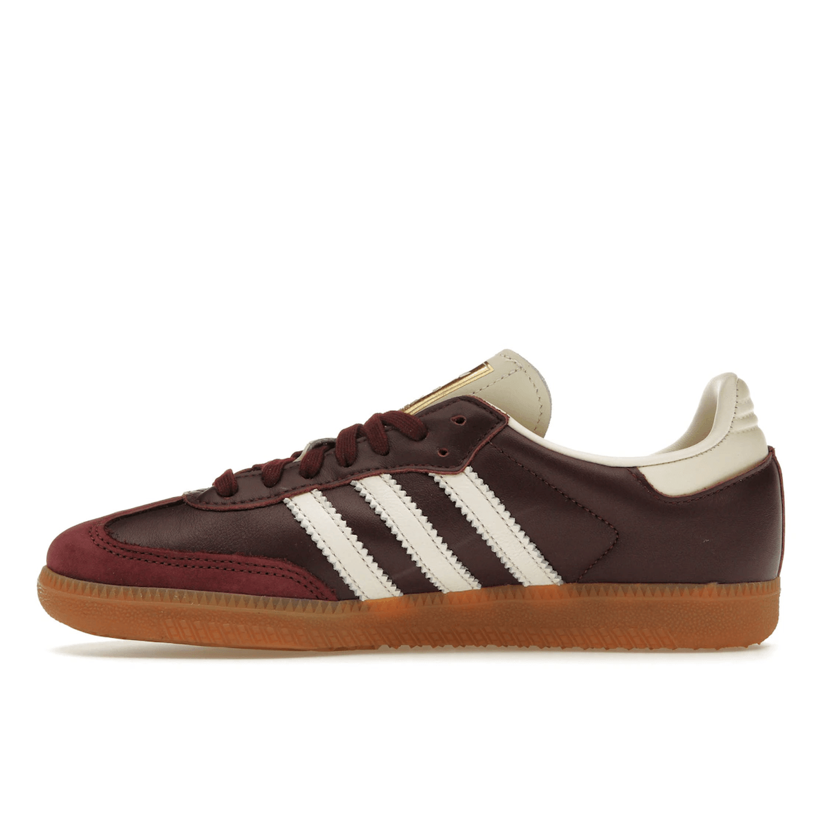 Adidas Samba OG Maroon Gold Metallic - Sneakerzone