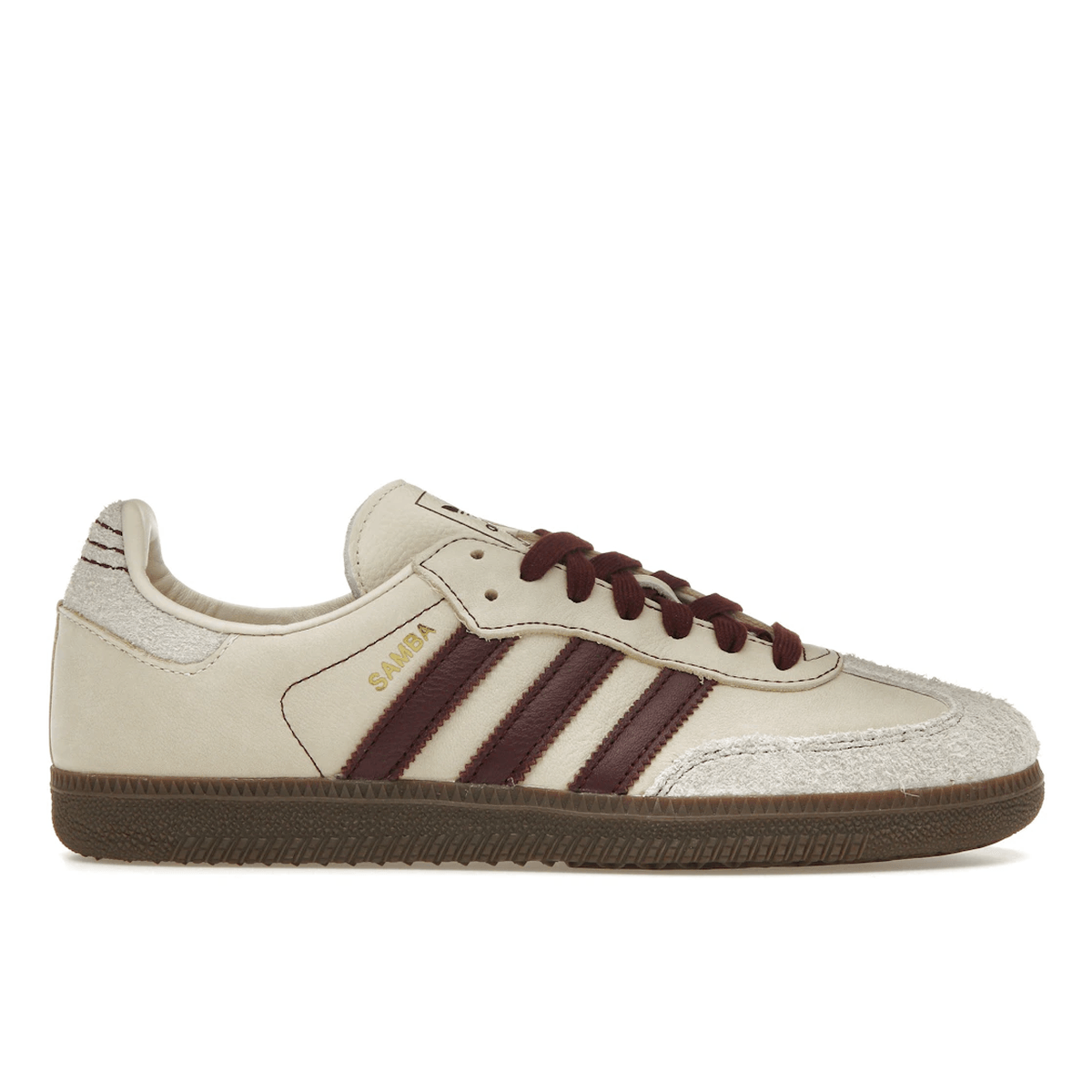 Adidas Samba OG Wonder White Maroon - Sneakerzone