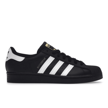 Adidas Superstar Core Black Cloud White Gold - Sneakerzone
