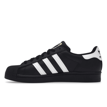 Adidas Superstar Core Black Cloud White Gold - Sneakerzone