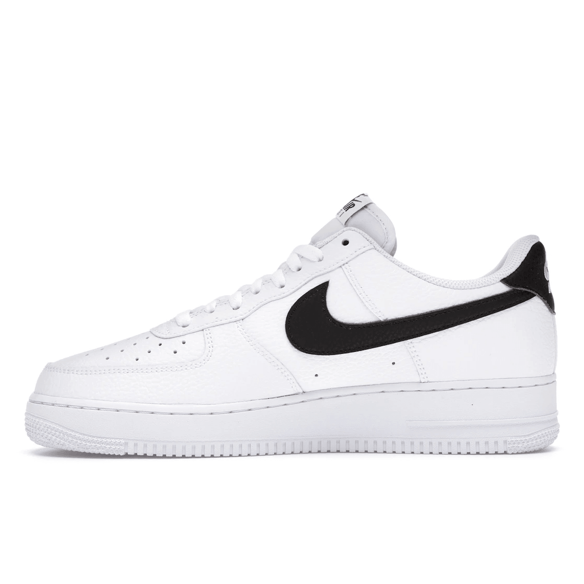 Air Force 1 07 White Black Pebbled Leather - Sneakerzone