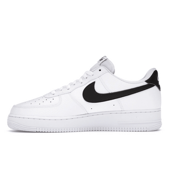 Air Force 1 07 White Black Pebbled Leather - Sneakerzone