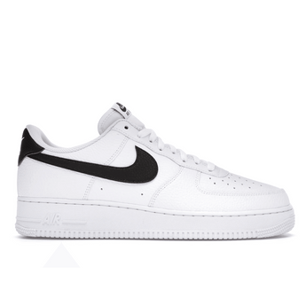 Air Force 1 07 White Black Pebbled Leather - Sneakerzone