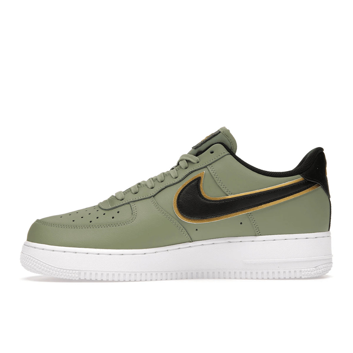 Air Force 1 Double Swoosh Olive Gold Black - Sneakerzone