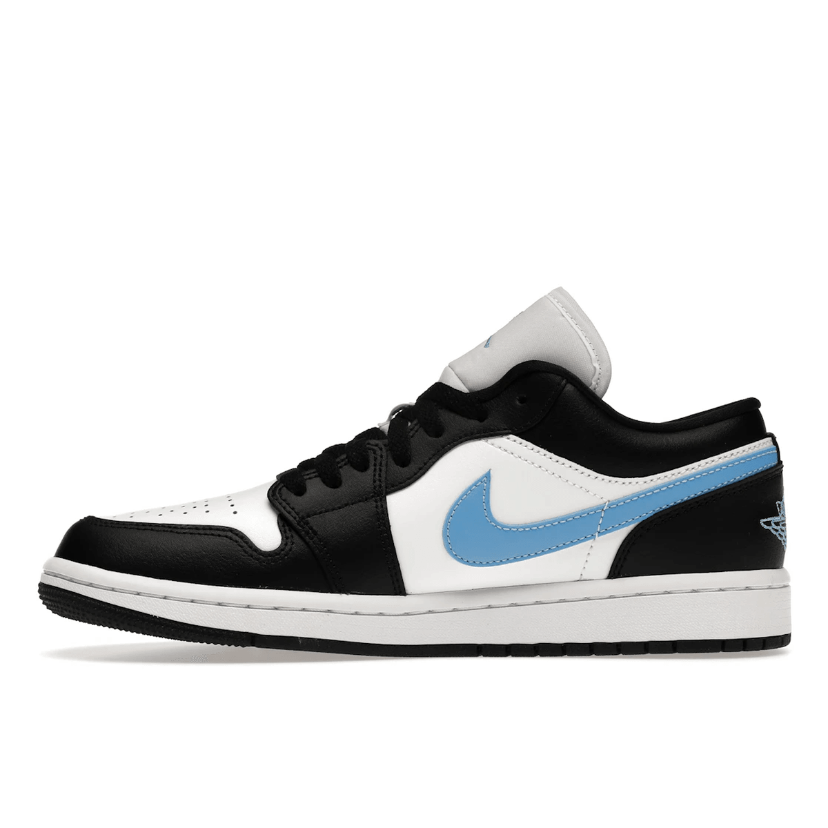 low top jordan 1 black and blue