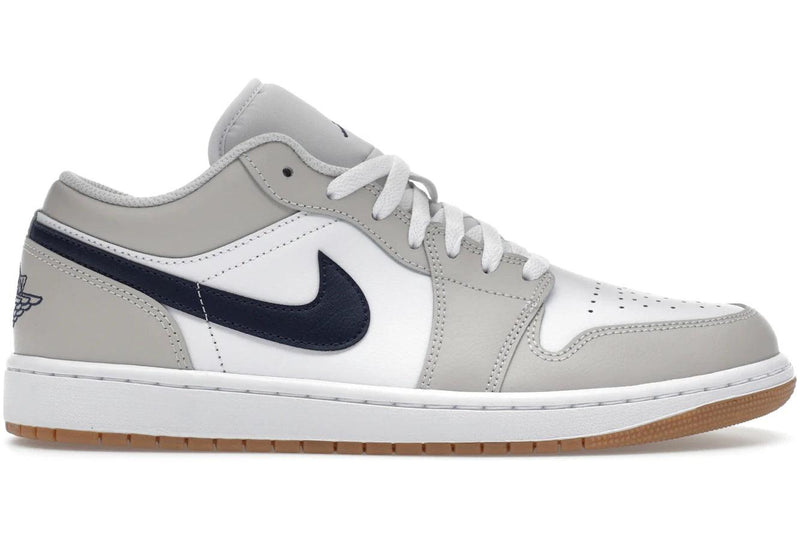 Air Jordan 1 Low Midnight Navy Neutral Grey product image