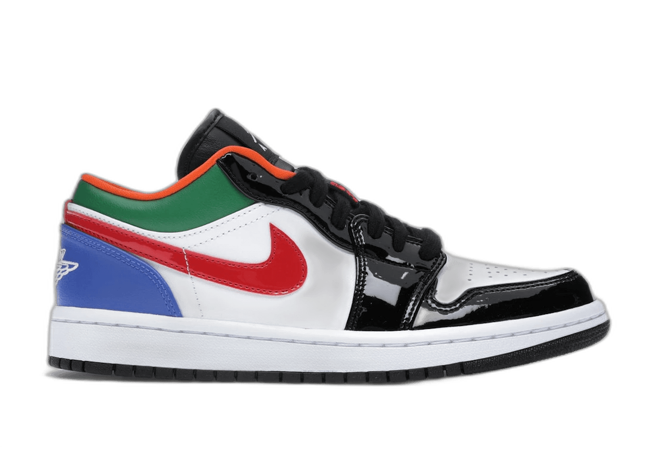 Air Jordan 1 Low Multi-Color Black Toe - Sneakerzone