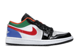 Air Jordan 1 Low Multi-Color Black Toe - Sneakerzone