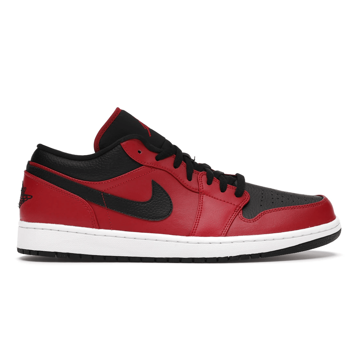 Air Jordan 1 Low Reverse Bred Pebbled Swoosh - Sneakerzone