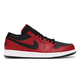 Air Jordan 1 Low Reverse Bred Pebbled Swoosh - Sneakerzone