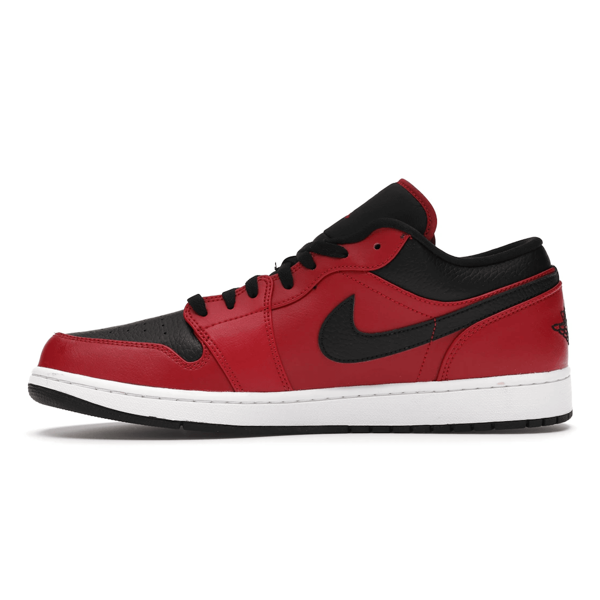 Air Jordan 1 Low Reverse Bred Pebbled Swoosh - Sneakerzone