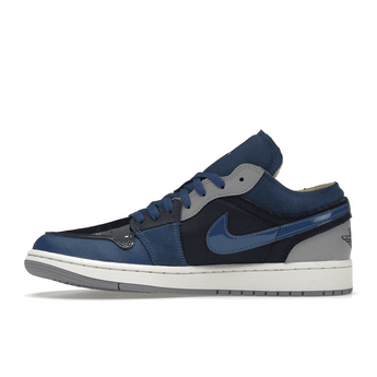 Air Jordan 1 Low SE Craft Obsidian French Blue Ashen Slate White - Sneakerzone