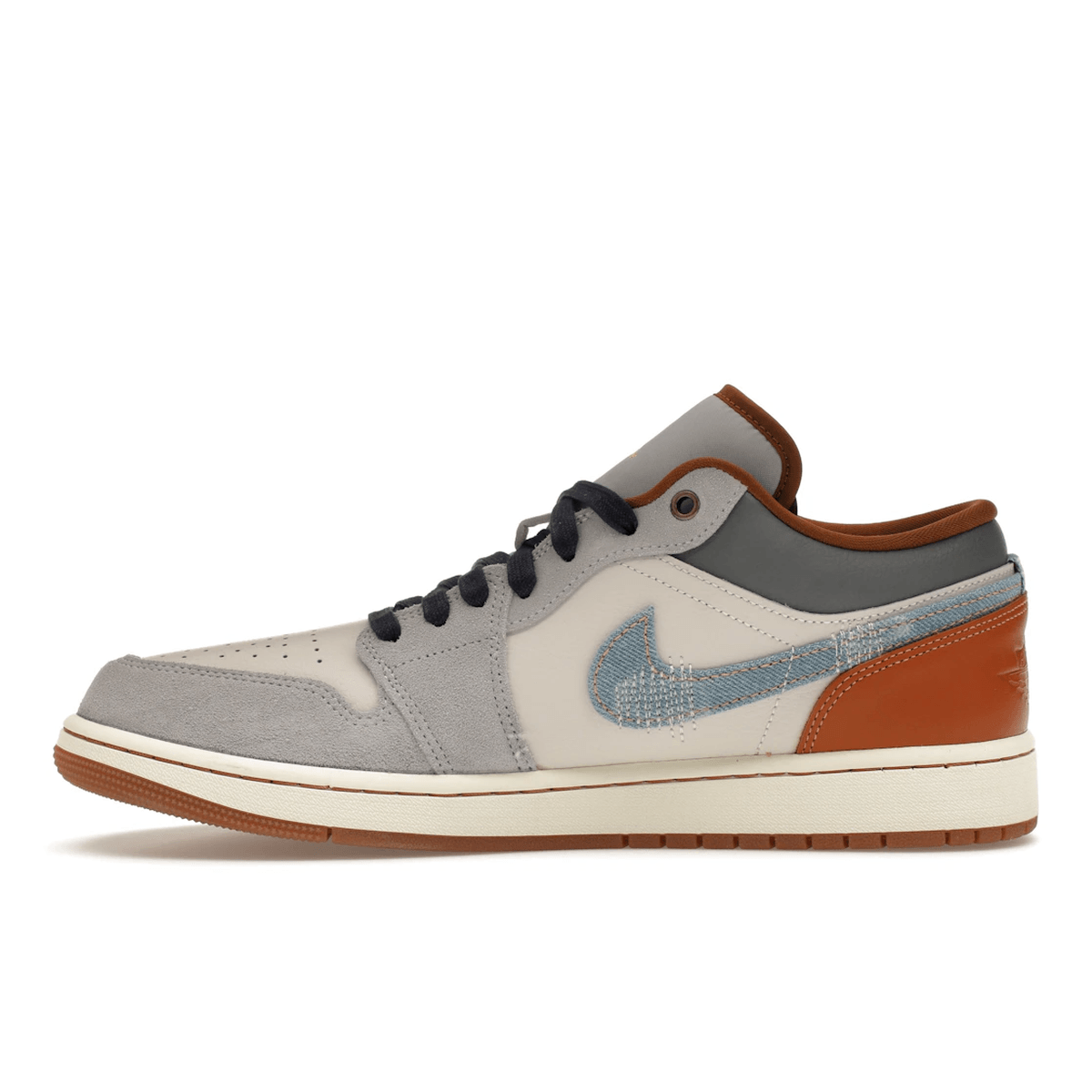 Air Jordan 1 Low SE Phantom Repaired Denim Swoosh - Sneakerzone