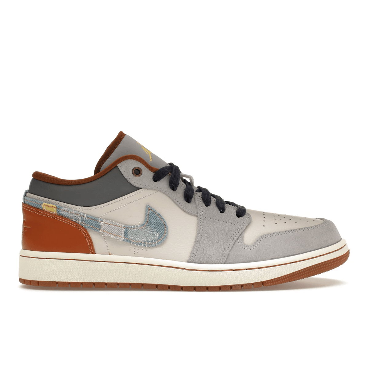 Air Jordan 1 Low SE Phantom Repaired Denim Swoosh - Sneakerzone