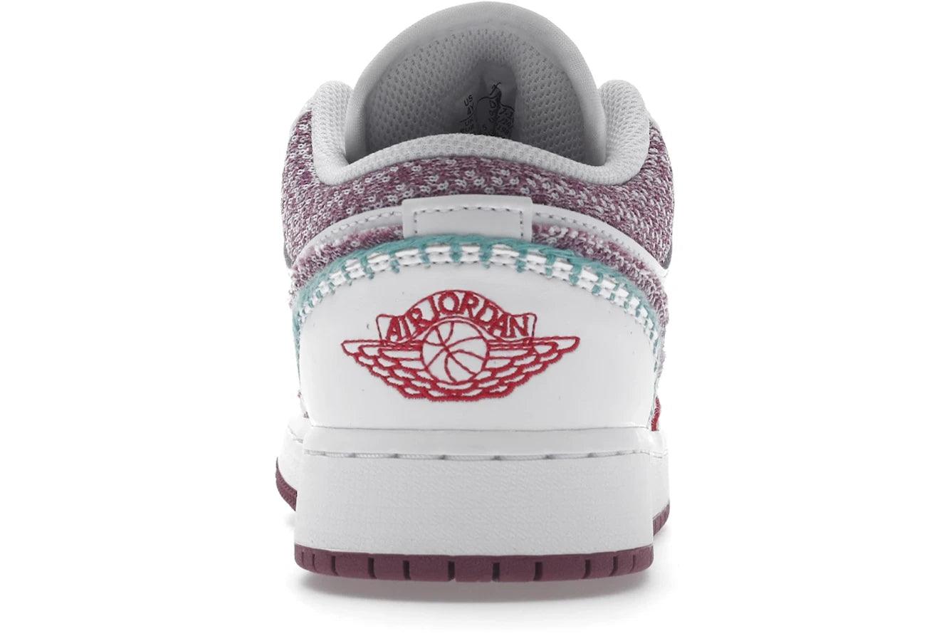 Air Jordan 1 Low White Light Bordeuax - Sneakerzone