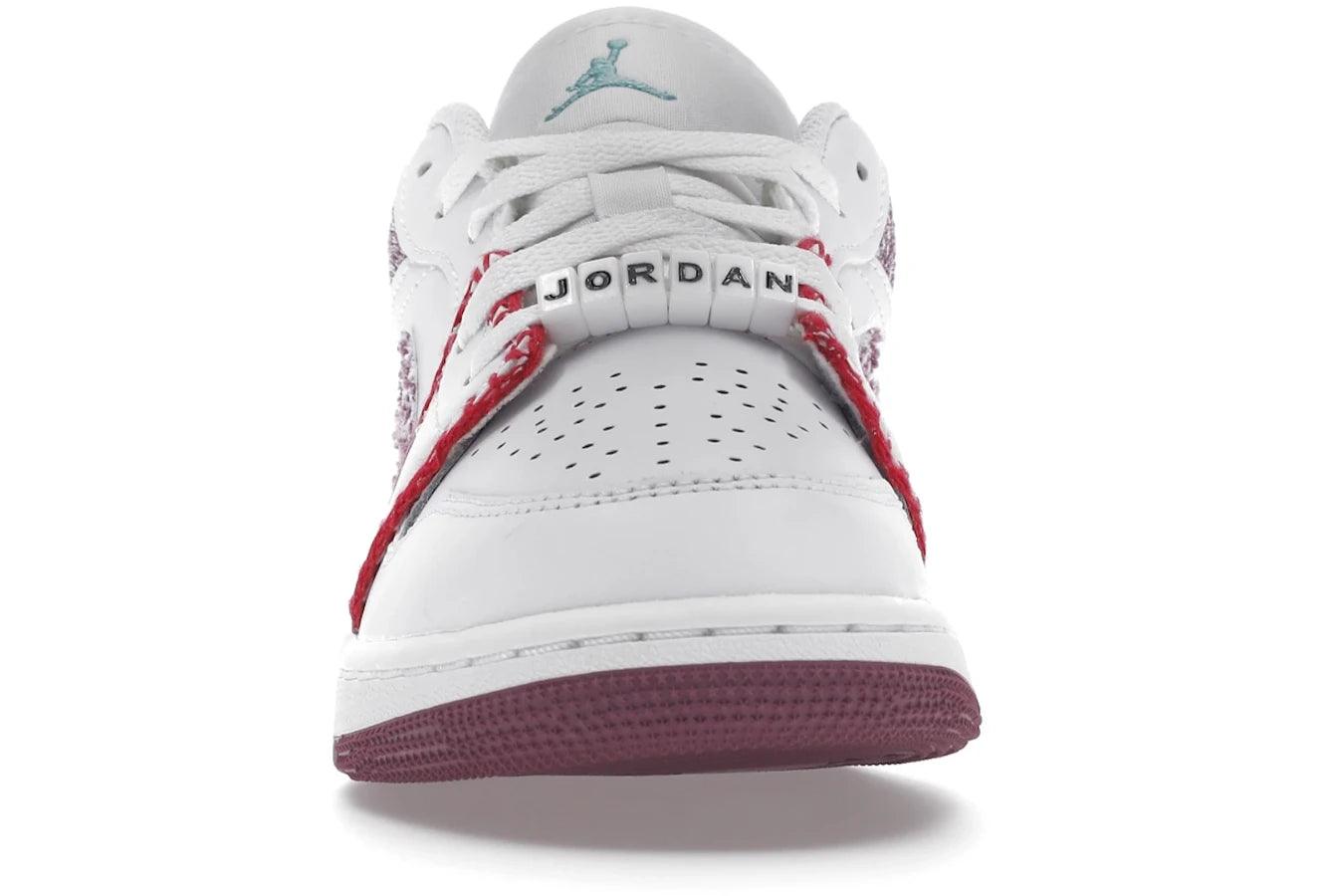 Air Jordan 1 Low White Light Bordeuax - Sneakerzone
