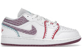 Air Jordan 1 Low White Light Bordeuax - Sneakerzone