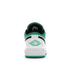 Air Jordan 1 Low White Lucky Green Tumbled Leather - Sneakerzone