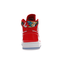 Air Jordan 1 Mid Barcelona Sweater Red Patent - Sneakerzone