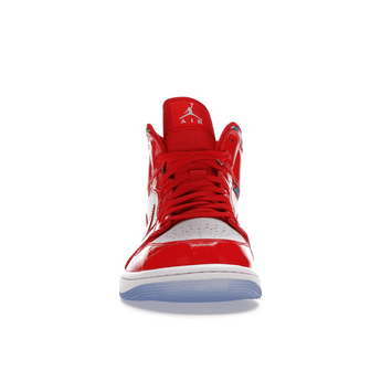 Air Jordan 1 Mid Barcelona Sweater Red Patent - Sneakerzone