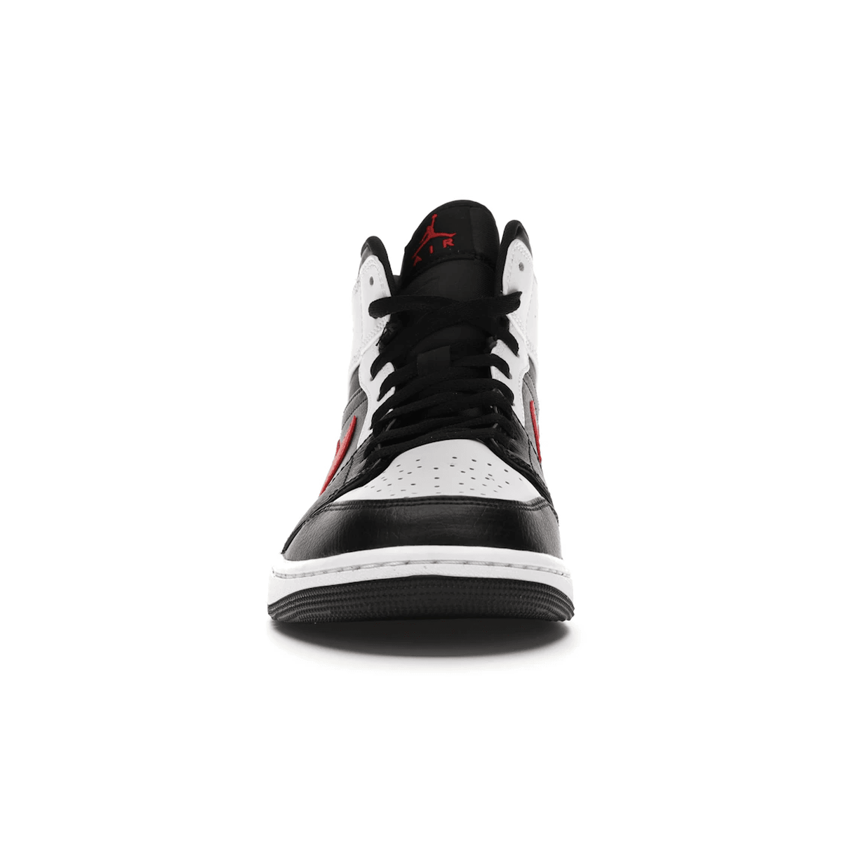Air Jordan 1 Mid Black Chile Red White - Sneakerzone