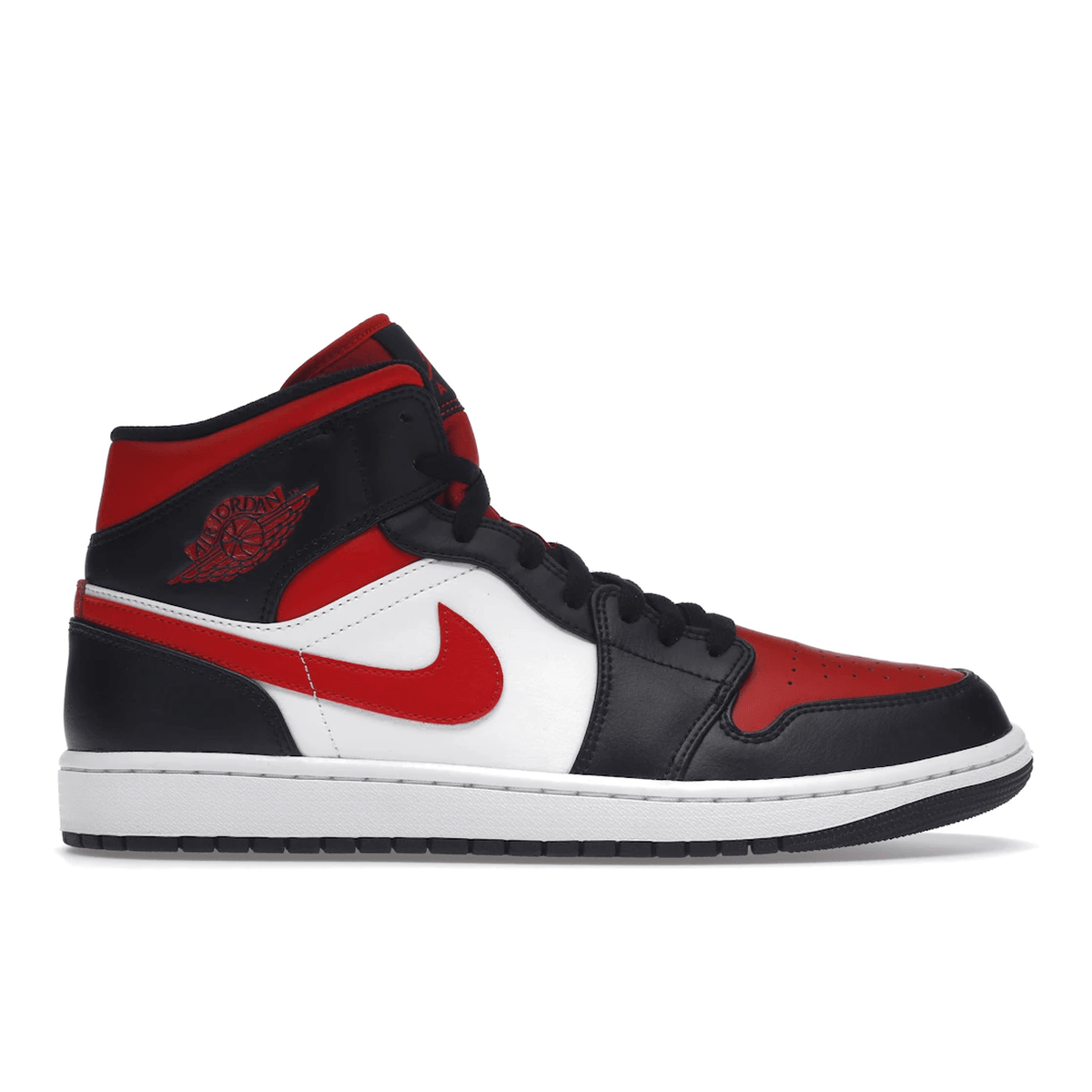 Air Jordan 1 Mid Black Fire Red - Sneakerzone