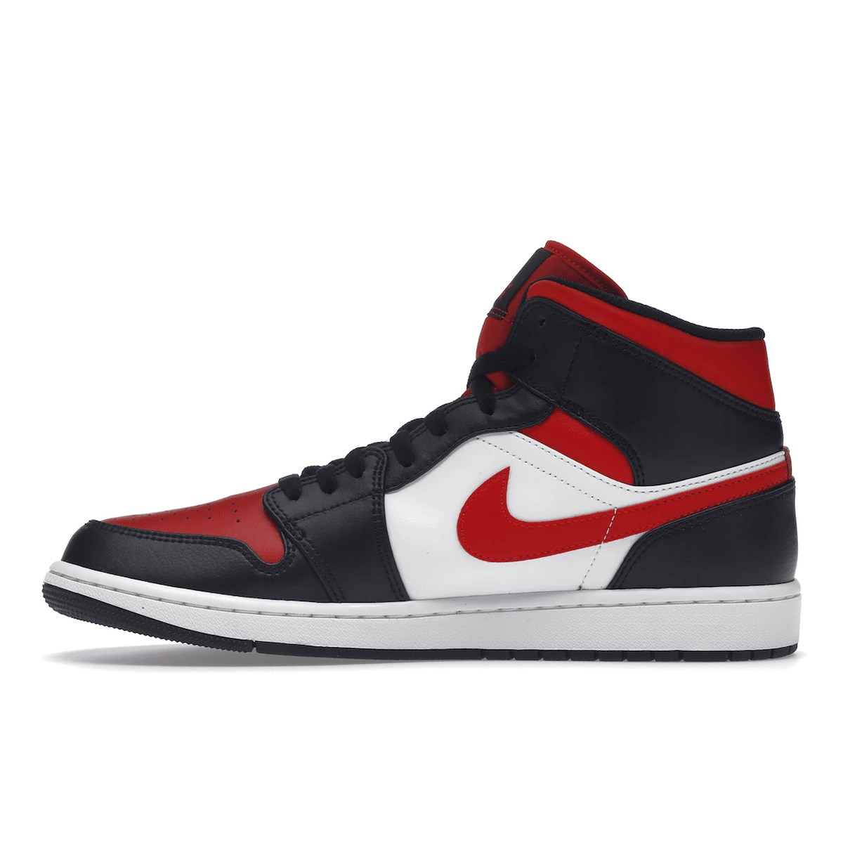 Air Jordan 1 Mid Black Fire Red - Sneakerzone